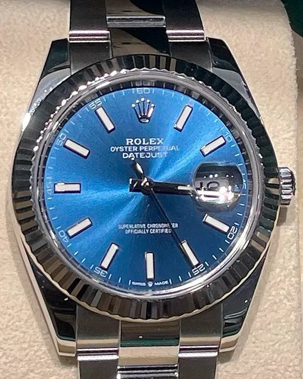 2024 Rolex Datejust 41MM Blue Dial Jubilee Bracelet (126334)