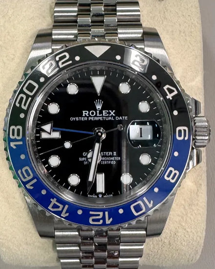 2023 Rolex GMT-Master II "Batgirl" 40MM Black Dial Jubilee Bracelet (126710BLNR)