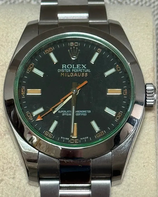 Rolex Milgauss 40MM Black Dial Oyster Bracelet (116400GV)