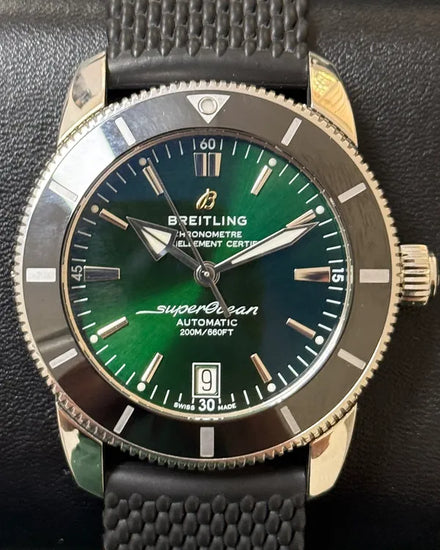 Breitling Superocean Heritage II B20 S.E. 42MM Green Dial Rubber Strap (AB2010121L1S1)