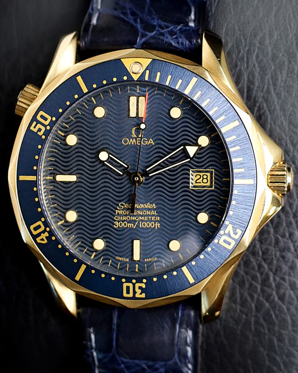 Omega Seamaster Diver 300M 41MM Blue Dial Leather Strap (2133.80)