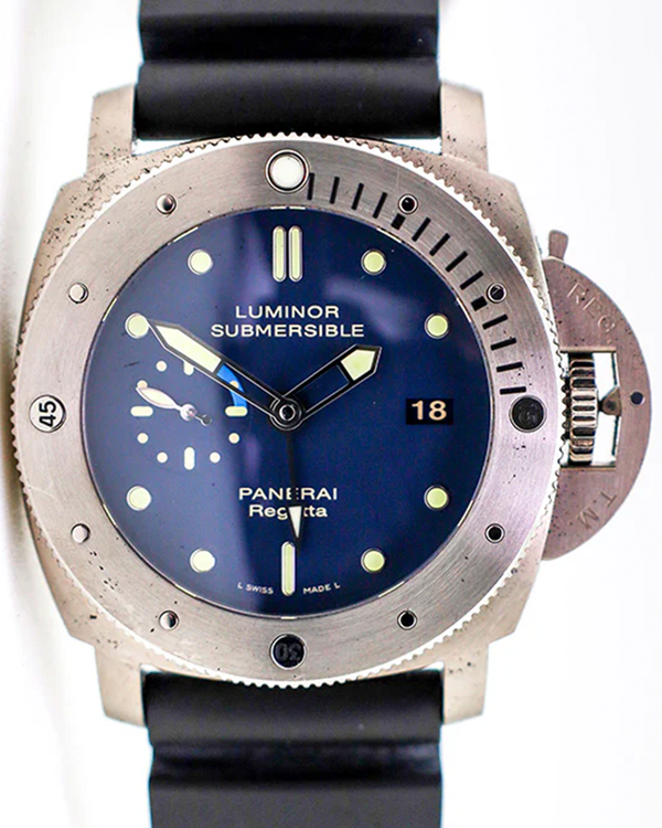 Panerai Submersible 1950 Regatta 3 Days L.E. 47MM Blue Dial Rubber Strap (PAM00371)