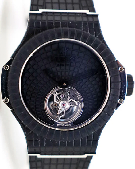 Rare Hublot Big Bang Gammy Bang Tourbillon L.E. 44MM Black Dial Rubber Strap (305.RX.1910.RX)