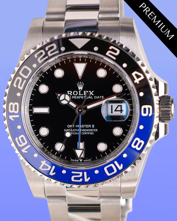 2025 Rolex GMT-Master II "Batman" 40MM Black Dial Oyster Bracelet (126710BLNR)