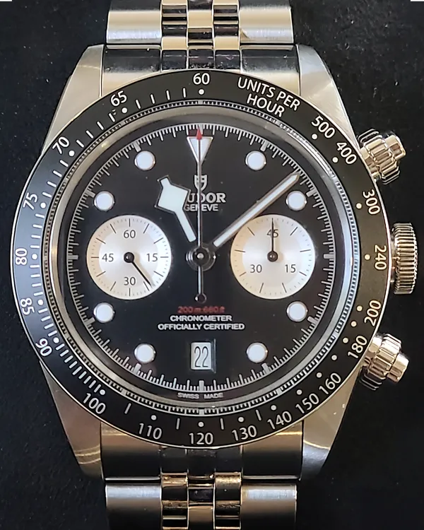 2025 Tudor Black Bay Chrono 41MM Black Dial Steel Bracelet (79360N)