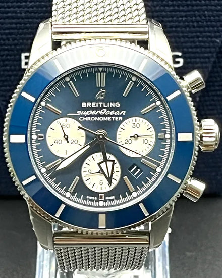 2025 Breitling Superocean Heritage II B01 44MM Blue Dial Steel Bracelet (AB0162161C1A1)