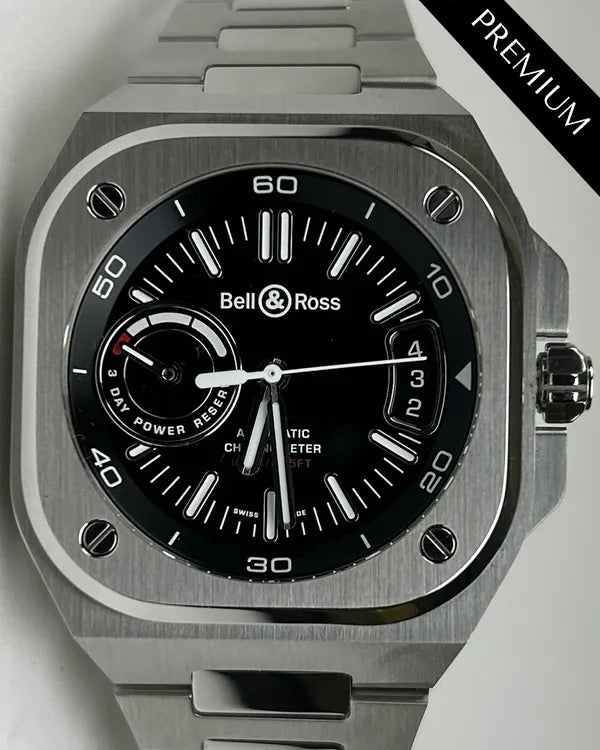 2023 Bell & Ross BR-X5 41MM Black Dial Steel Bracelet (BRX5R-BL-ST)