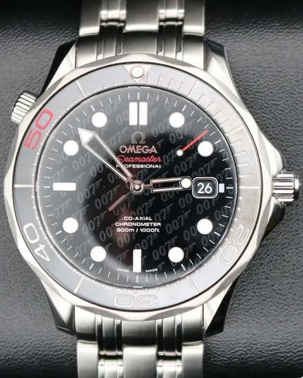 2012 Omega Seamaster Diver 300M "James Bond 50th Anniversary" L.E. 41MM Black Dial Steel Bracelet (212.30.41.20.01.005)