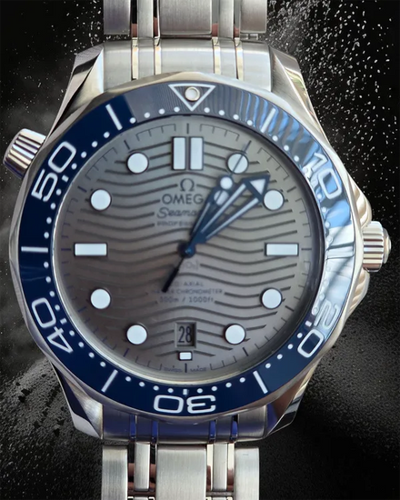 2022 Omega Seamaster Diver 300M 42MM Grey Dial Steel Bracelet (210.30.42.20.06.001)