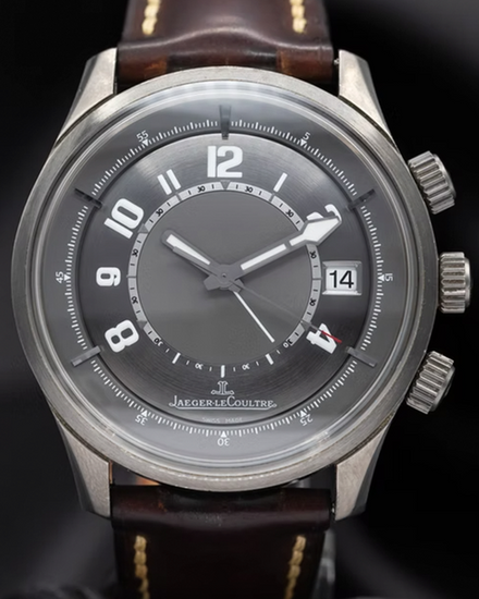 Jaeger-LeCoultre AMVOX "AMVOX1 Aston Martin" 44MM Grey Dial Leather Strap (Q190T440)
