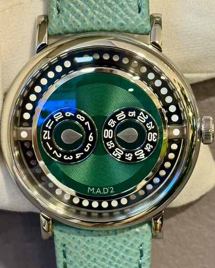 2025 MB&F MAD Edition 2 42MM Green Dial Leather Strap (M.A.D 2)