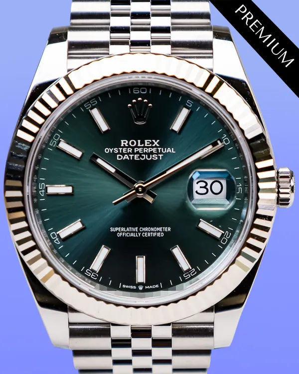 2025 Rolex Datejust 41MM Green Dial Jubilee Bracelet (126334)