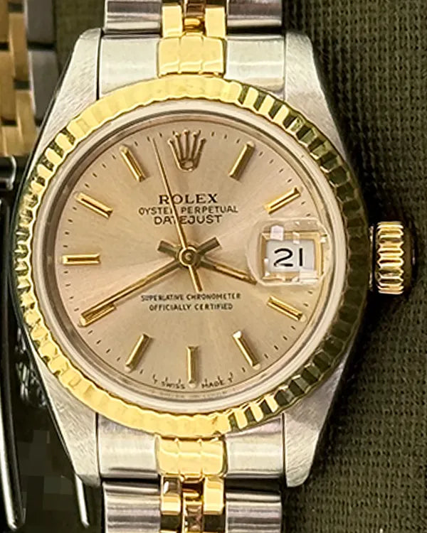 Rolex Lady-Datejust 26MM Champagne Dial Two-Tone Jubilee Bracelet (69173)