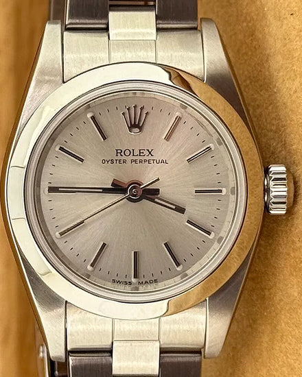Rolex Oyster Perpetual 24MM Silver Dial Oyster Bracelet (76080)