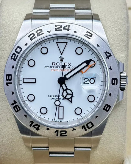 2022 Rolex Explorer II "Polar" 42MM White Dial Oyster Bracelet (226570)