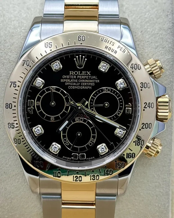 2015 Rolex Cosmograph Daytona 40MM Black Dial Two-Tone Oyster Bracelet (116523)