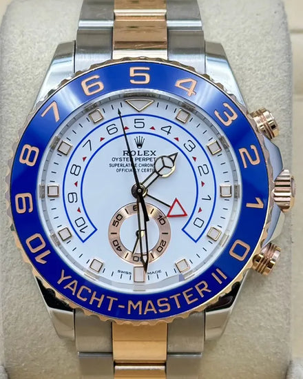 2022 Rolex Yacht-Master II 44MM White Dial Two-Tone Oyster Bracelet (116681)