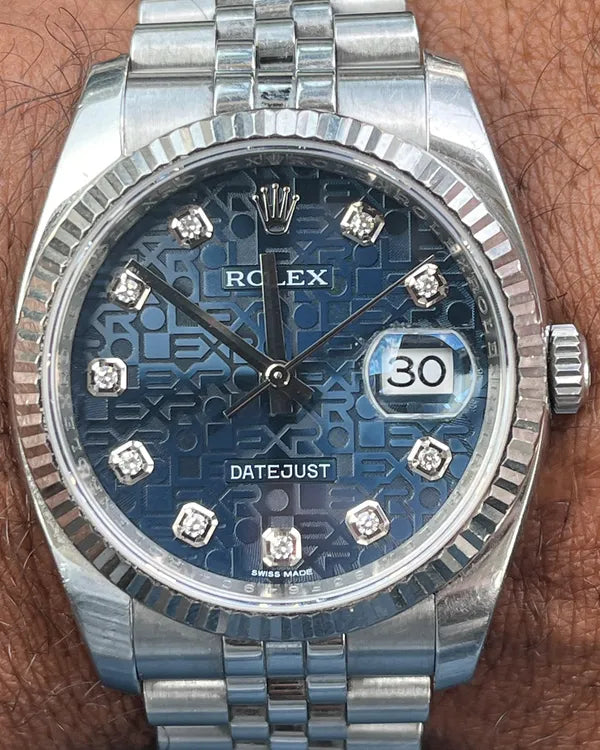 Rolex Datejust 36MM Blue "Jubilee" Dial Jubilee Bracelet (116234)