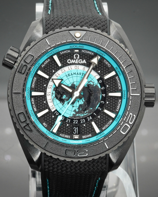 2025 Omega Seamaster Planet Ocean 600M 45.5MM Black Dial Rubber Strap (215.92.46.22.01.006)