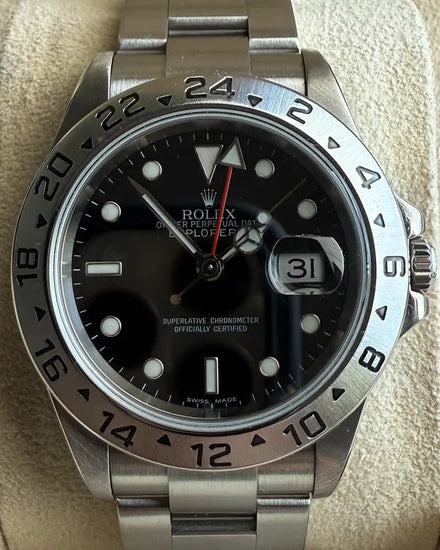 Rolex Explorer II 40MM Black Dial Oyster Bracelet (16570)