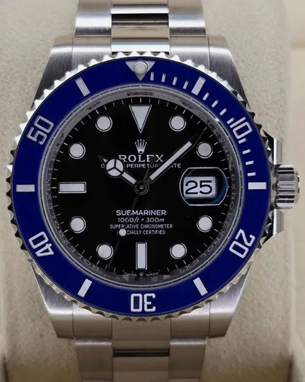 2021 Rolex Submariner Date "Cookie Monster" 41MM Black Dial White Gold Oyster Bracelet (126619LB)