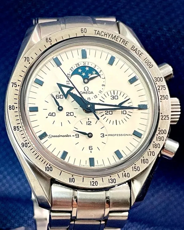 Omega Speedmaster Moonphase 42MM White Dial Steel Bracelet (3575.20.00)