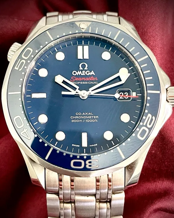 2019 Omega Seamaster Diver 300M 41MM Blue Dial Steel Bracelet (212.30.41.20.03.001)