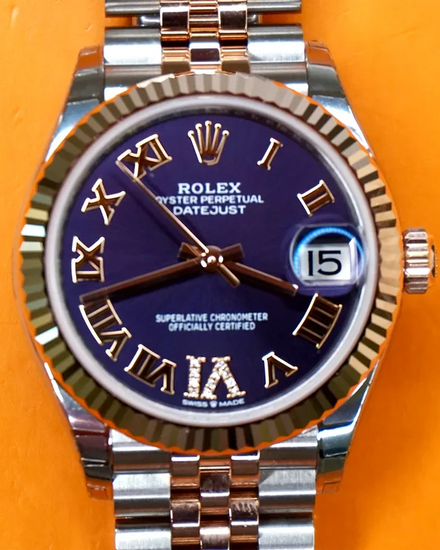 2024 Rolex Datejust 31MM Aubergine Dial Two-Tone Super Jubilee Bracelet (278271)