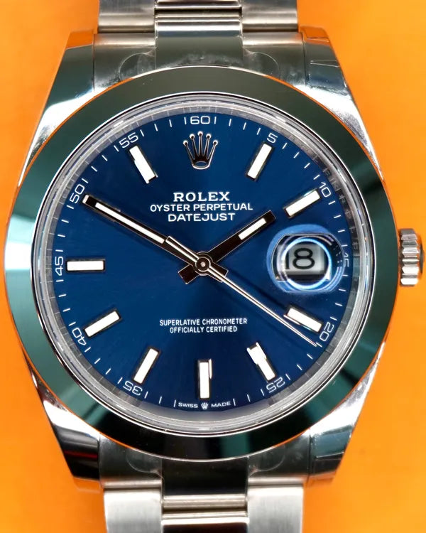 2022 Rolex Datejust 41MM Blue Dial Oyster Bracelet (126300)