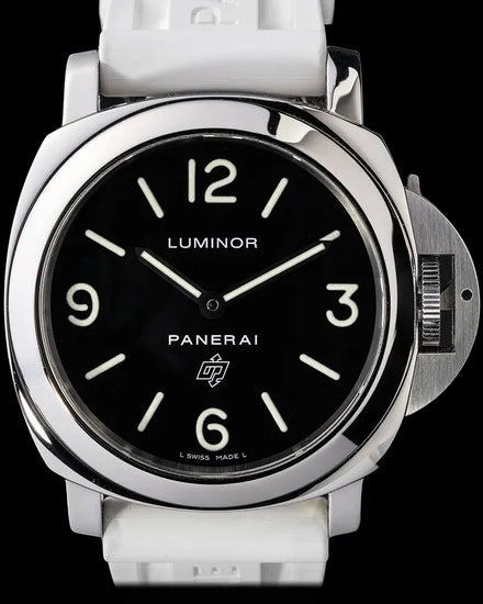 2009 Panerai Luminor Base Logo 44MM Black Dial Rubber Strap (PAM00000)