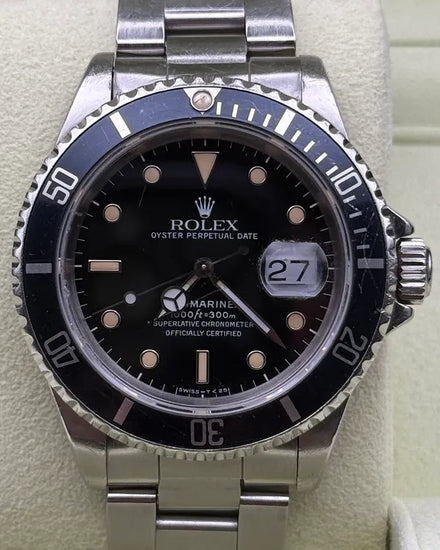 1990 (E Serial) Rolex Submariner Date 40MM Black Dial Oyster Bracelet (16610)