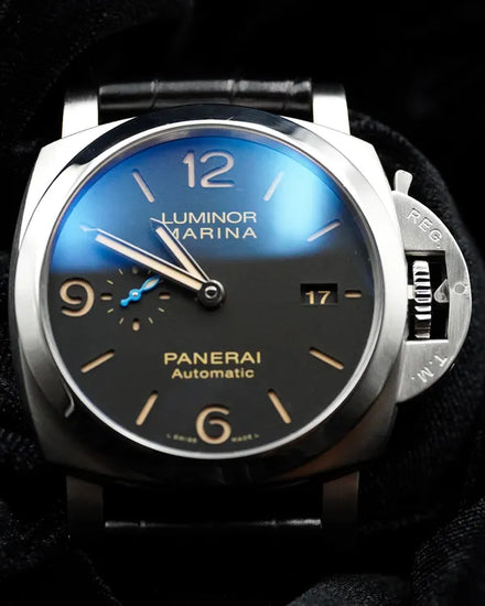 Panerai Luminor Marina 1950 3 Days Automatic 44MM Black Dial Leather Strap (PAM01312)