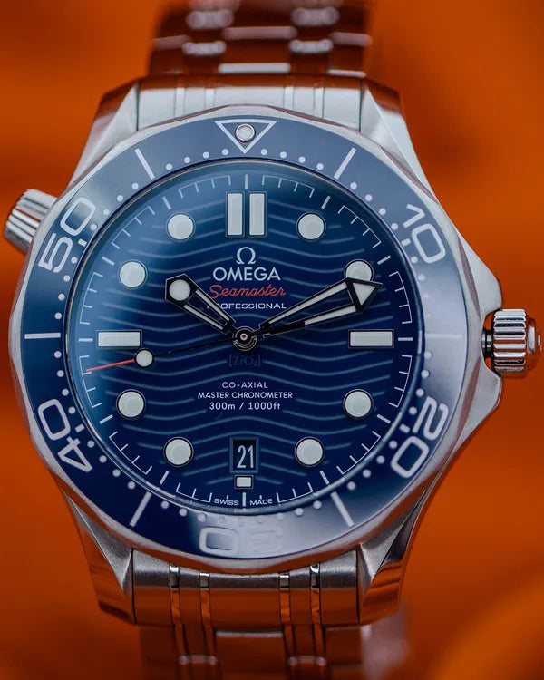 2023 Omega Seamaster Diver 300M 42MM Blue Dial Steel Bracelet (210.30.42.20.03.001)
