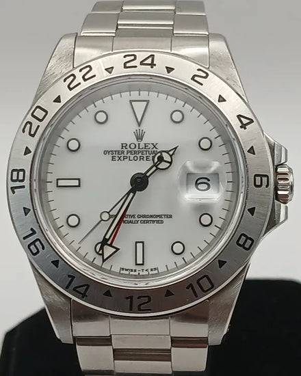 Rolex Explorer II "Polar" 40MM White Dial Oyster Bracelet (16570)