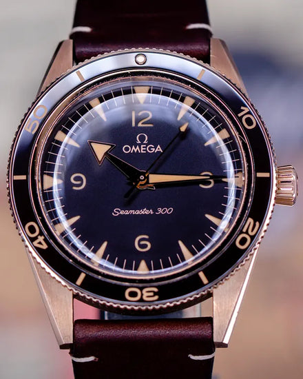 Omega Seamaster 300 41MM Brown Dial Leather Strap (234.92.41.21.10.001)