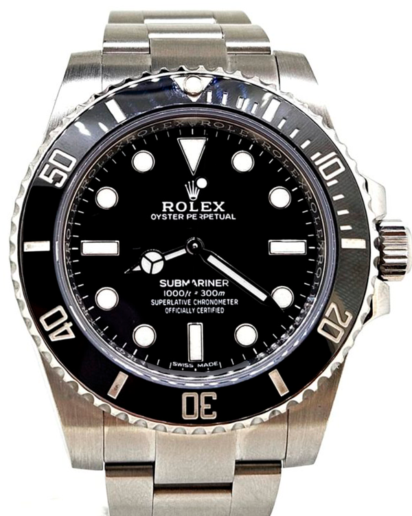 Rolex Submariner No-Date 40MM Black Dial Oyster Bracelet (114060)