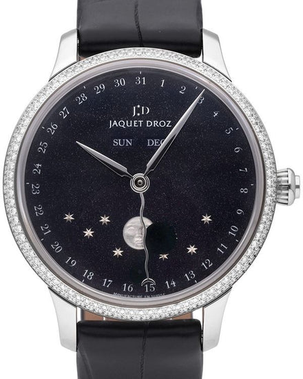 Jaquet Droz Astrale Eclipse 39MM Aventurine Dial Leather Strap (J012610271)