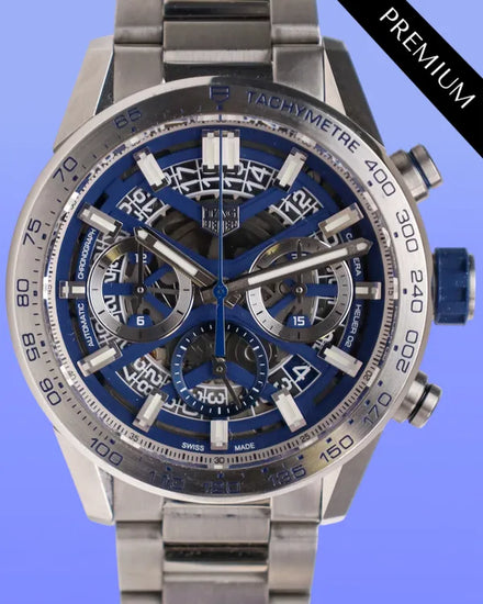 Tag Heuer Carrera 43MM Skeleton Dial Steel Bracelet (CBG2019.BA0662)