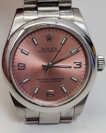 Rolex Oyster Perpetual 31MM Pink Dial Oyster Bracelet (177200)