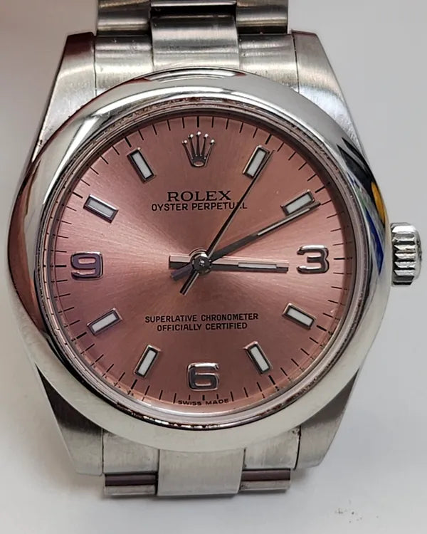 Rolex Oyster Perpetual 31MM Pink Dial Oyster Bracelet (177200)