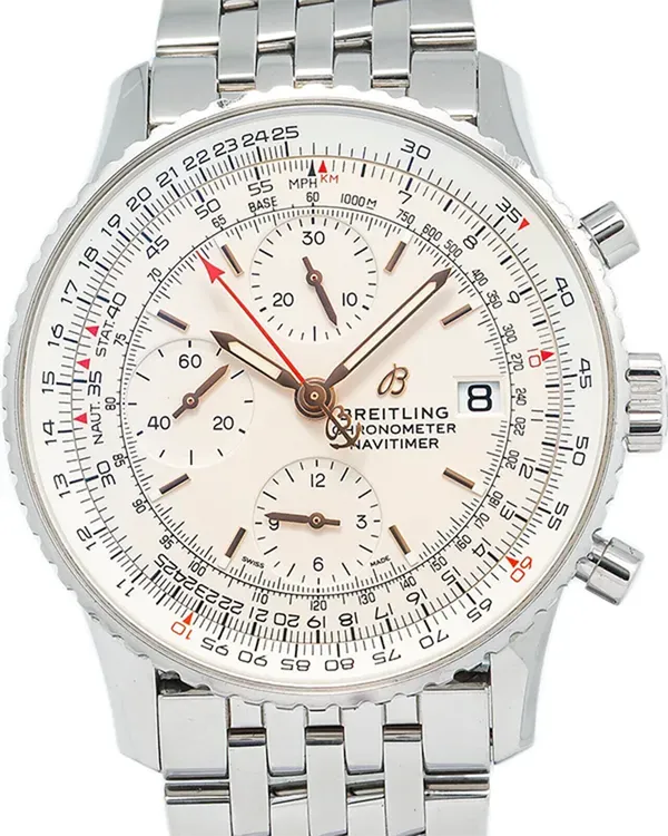Breitling Navitimer Chronograph 41MM Cream Dial Steel Bracelet (A13324)