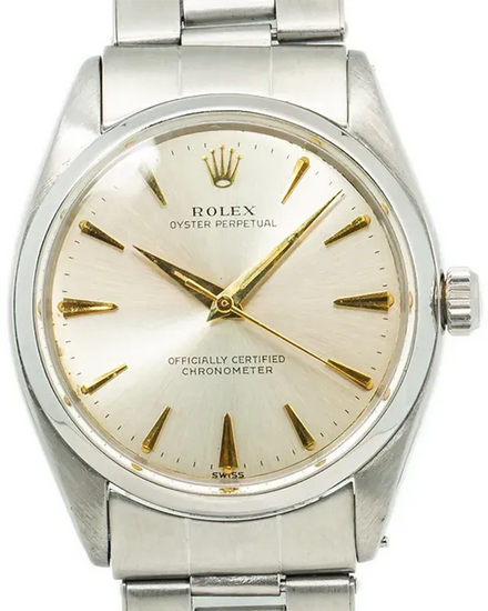 Rolex Oyster Perpetual 34MM Silver Dial Oyster Bracelet (6564)