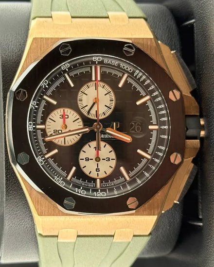 2015 Audemars Piguet Royal Oak Offshore Chronograph 44MM Black Dial Rubber Strap (26401RO.OO.A002.CA.01)