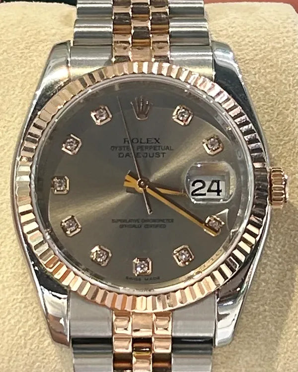 Rolex Datejust 36MM Slate Dial Two-Tone Jubilee Bracelet (116231)