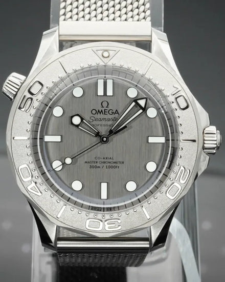 2025 Omega Seamaster Diver 300M 42MM Grey Dial Steel Bracelet (210.30.42.20.06.002)