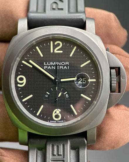 Panerai Luminor Power Reserve L.E. 44MM Black Dial Rubber Strap (PAM00028)