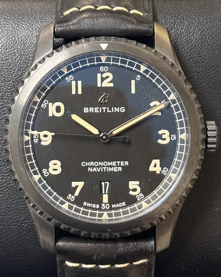 Breitling Navitimer 8 41MM Black Dial Leather Strap (M17314)