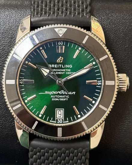 Breitling Superocean Heritage II B20 S.E. 42MM Green Dial Rubber Strap (AB2010121L1S1)