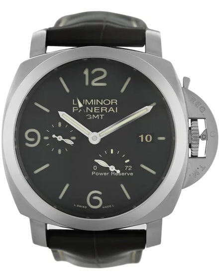 Panerai Luminor 1950 3 Days 44MM Black Dial Leather Strap (PAM00347)