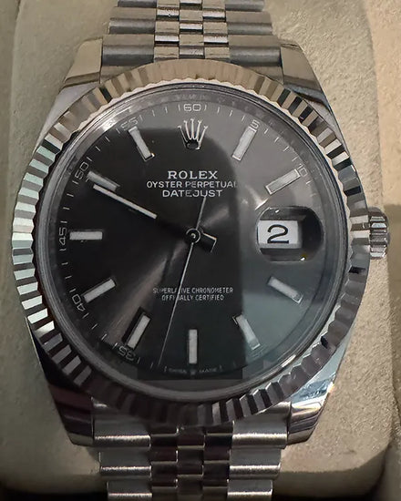 2019 Rolex Datejust 41MM Slate Dial Jubilee Bracelet (126334)